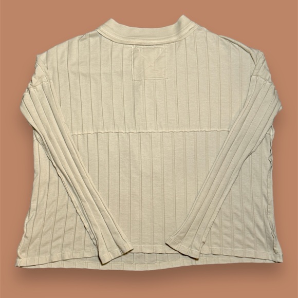 Free People Ivory Long Sleeve Knit Top - Picture 3 of 6